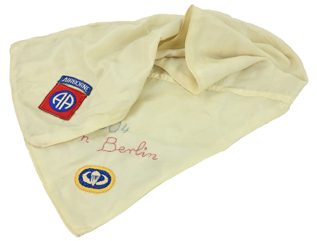 US WW2 82nd Airborne 504th PIR Patched Scarf