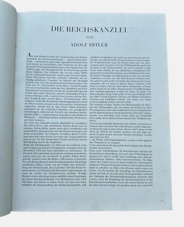Rare book: ‘Die Neue Reichskanzlei' (‘The New Reichs Chancellery')