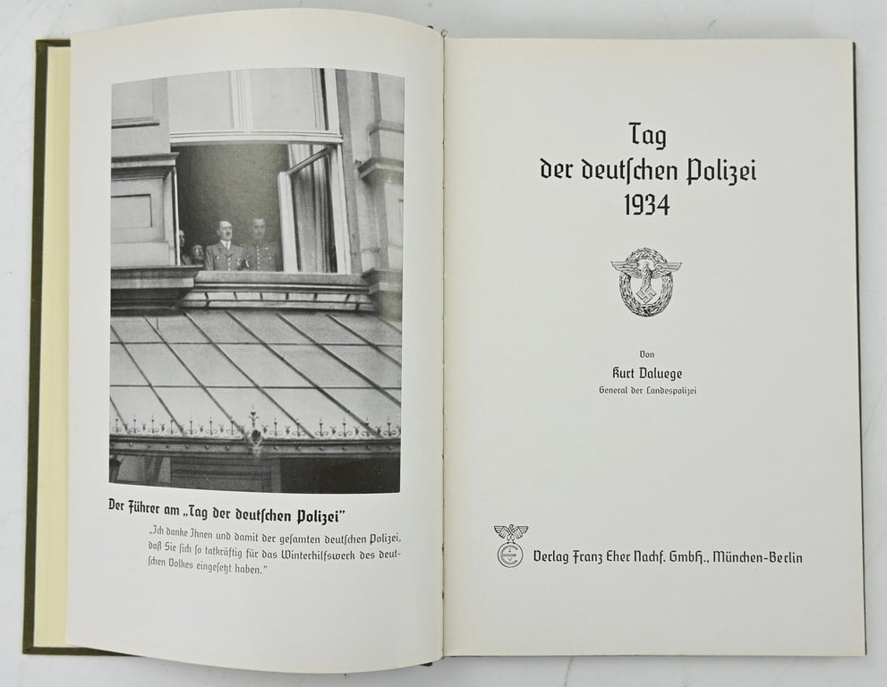 German Book Tag der deutschen Polizei 1934