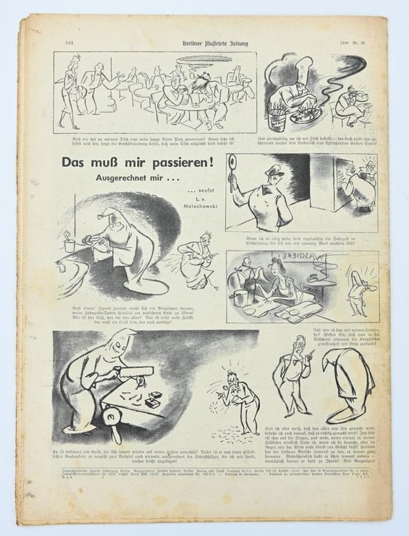 German Berliner Illustrierte Zeitung Newspaper 1940