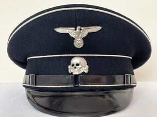 GERMAN WWII ALLGEMEINE SS ENLISED MANS/NCO VISOR CAP