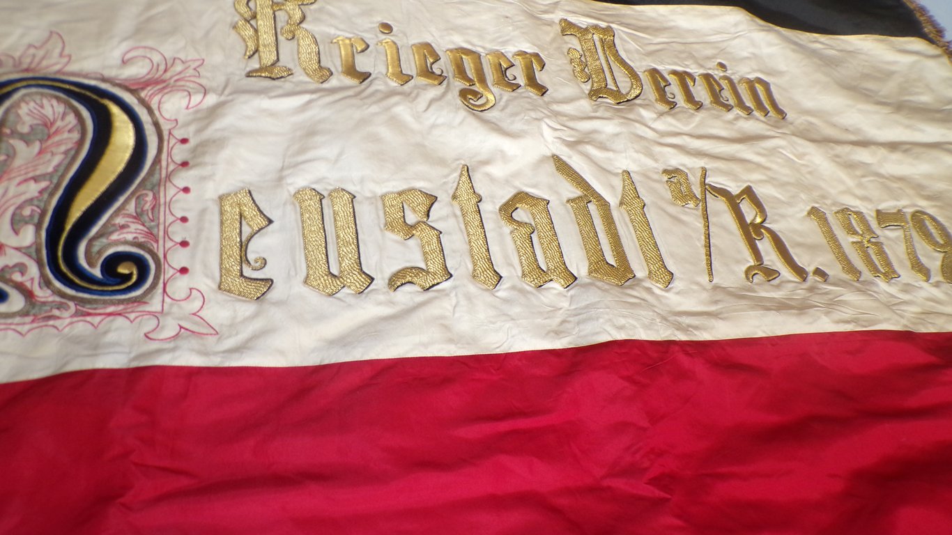 Imperial Prussian Silk Fahne Gold Bullion 1872