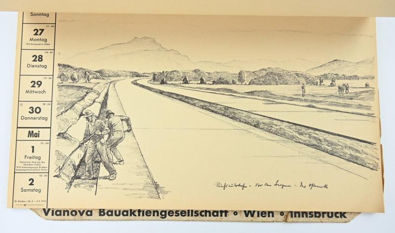 German Third Reich Road Kalender 1942