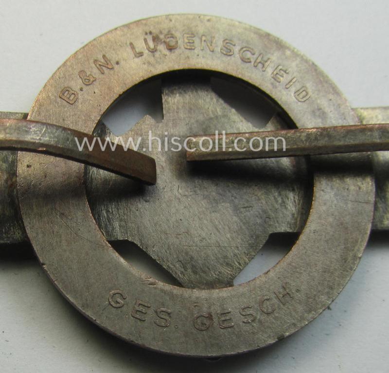 Luxuriously-styled so-called: DLV (ie. 'Deutscher Luftsport Verband') (I deem) visor-cap-device (ie. 'Abzeichen für die Schirmmütze') being a neatly maker- (ie. 'B&N'-) marked example