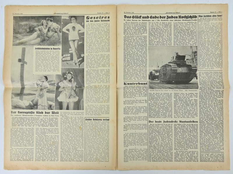 German Third Reich Newspaper 'Flammenzeichen' 1938