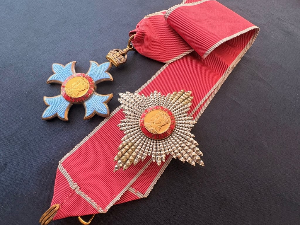 K.B.E NAMED CASED MEDAL SET KNIGHT COMMANDER OF THE ORDER OF THE BRITISH EMPIRE. ADDITIONAL PHOTOS
