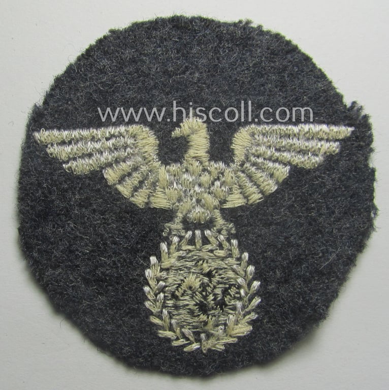 Early- (ie. most certainly pre-war-) period 'Deutsches Luftsport Verband'- (ie. DLV-) related- and/or machine-embroidered, so-called: trade- ie. special-career patch as was worn to signify (former) membership within this organisation