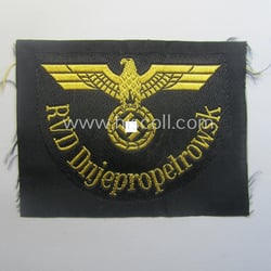 RB- ('Reichsbahn'-) related arm-eagle as executed in 'BeVo'-weave...