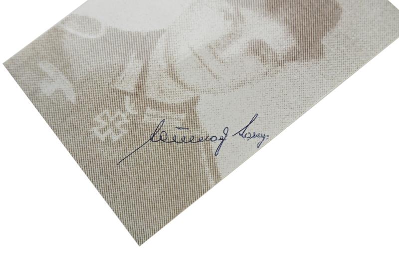 Signature of Wehrmacht Heer KC Recipient 'Lorenz Neumayr'