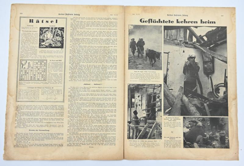 German Berliner Illustrierte Zeitung Newspaper 1942