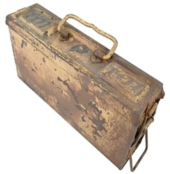 German WH MG 34/42 Camouflaged Ammo Box