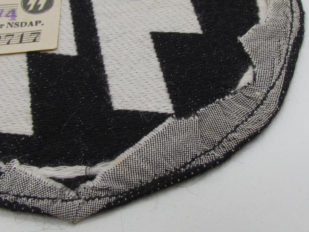 Waffen-SS Sport Shirt Emblem with Original RZM Tag