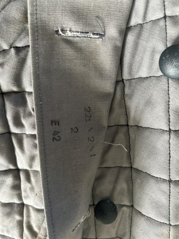 Luftwaffe Fallschirmjäger Squere Guilted Winter Parka in Stone Mint Condition