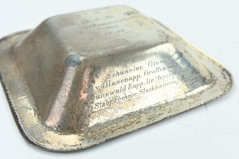 German KM/LW Silver Plate 'Festungskommandatur Pillau'