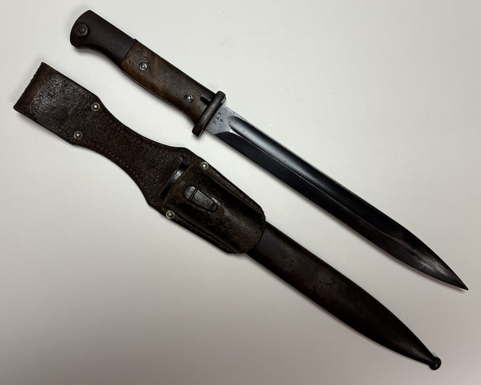K98 Bayonet Matching "Jos Corts s" with brown frog