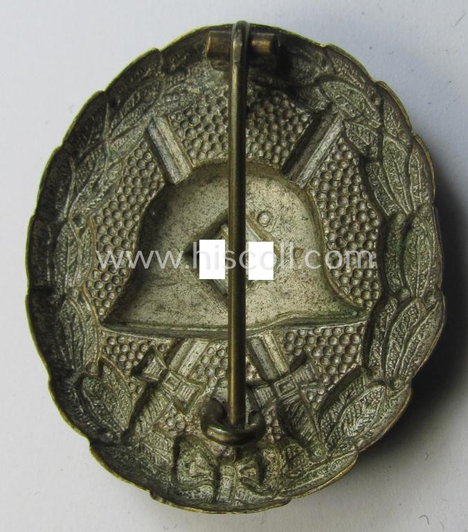 Superb - and rarely seen! - example of a silver-class- (and/or early-type!) silver wound-badge (ie.: 'Verwundeten Abzeichen in Silber'), being a very detailed- and/or 'Extra Qualität' so-called: 'Spanish Civil-War'-pattern