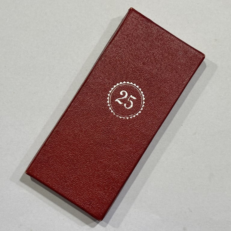 Cased Twenty-five Years Faithful Service Medal