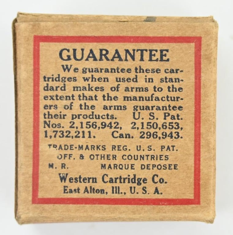 US WW2 Period Vintage Western Bullet Breach caps Box