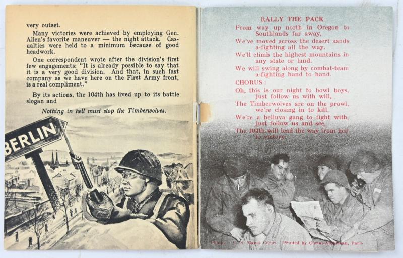 US WW2 104th Infantry Division Booklet