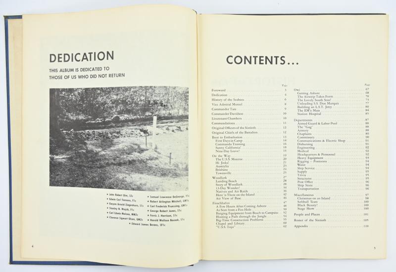 US WW2 History Book of the 60th Seabees