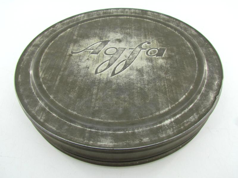 Large Film can with WWII 35mm film included