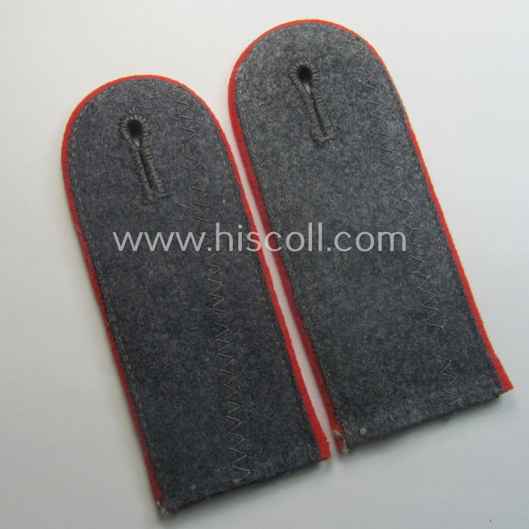 Pair of WH (Luftwaffe) 'cyphered', EM-type shoulderstraps: 'Soldat des Flak-Artillerie-Abtgs. 27'