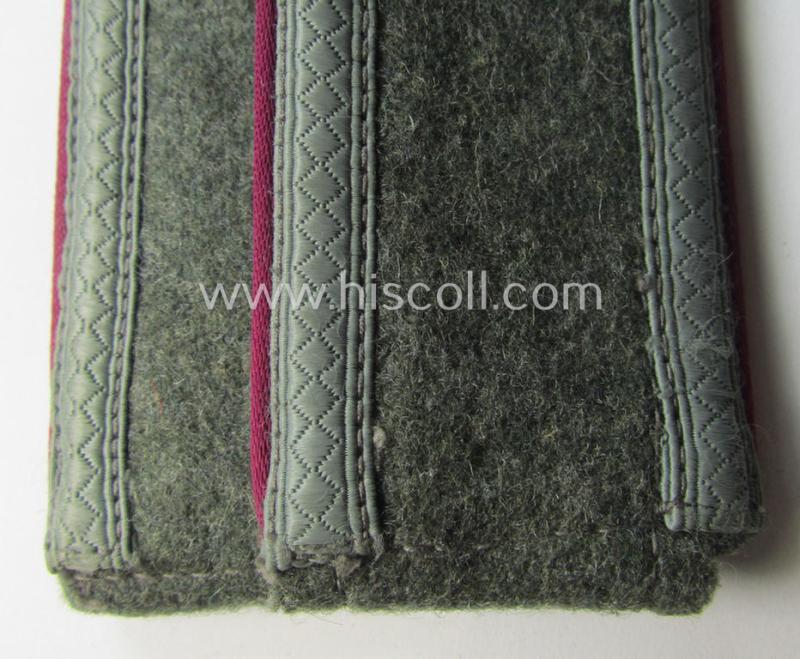 Pair of WH (Heeres) NCO-type shoulderstraps: 'Uffz. eines (Nebel)Werfer-Rgts. o. Abtgs.'