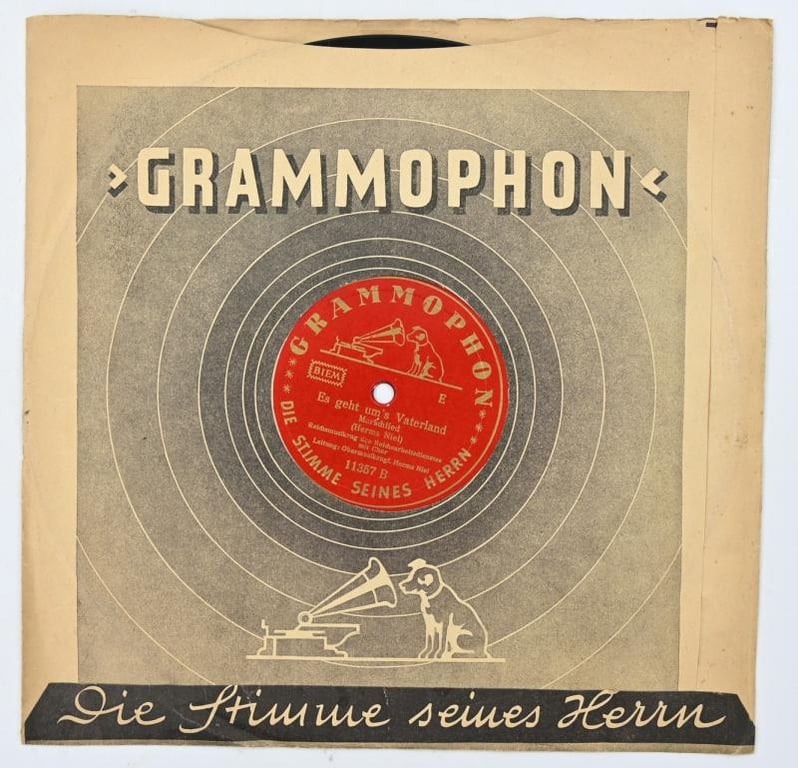 German Third Reich Era Music Record 'RAD'