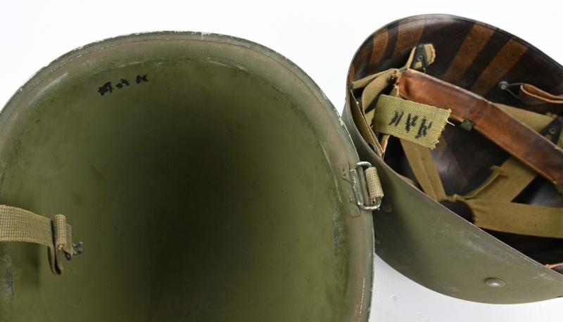 US WW2 Navy M1 Helmet MM2 'Mike A Kotz'