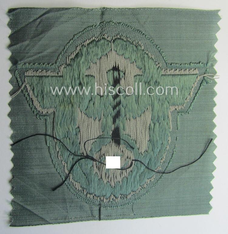 Police- (ie. 'Polizei'-) related armbadge (ie. arm-eagle) being a typical 'BeVo'-woven example