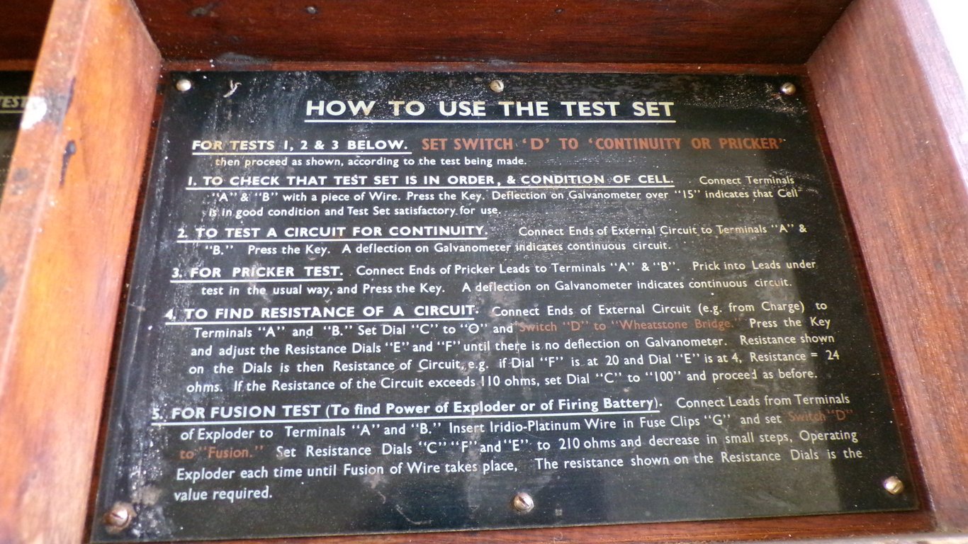 Royal Engineers Mark I Demolition Test Set