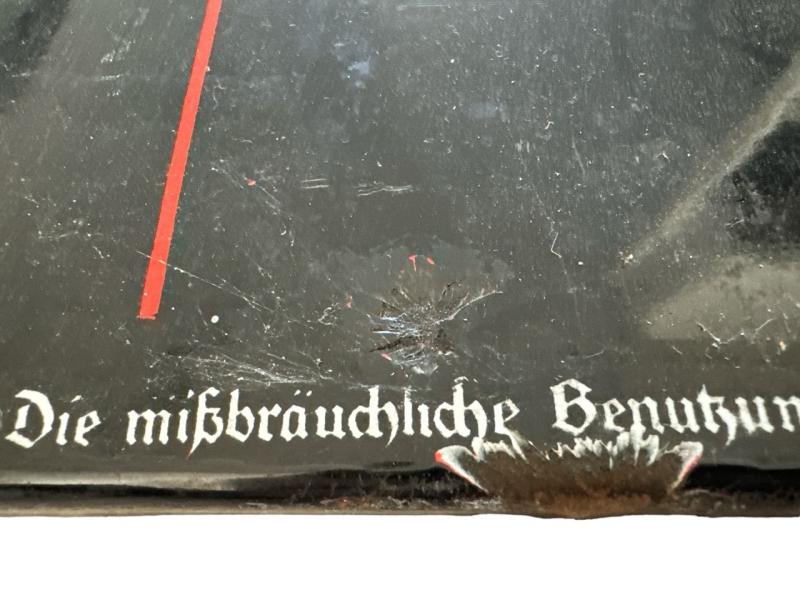 NSDAP Enamel Sign (Information Board)
