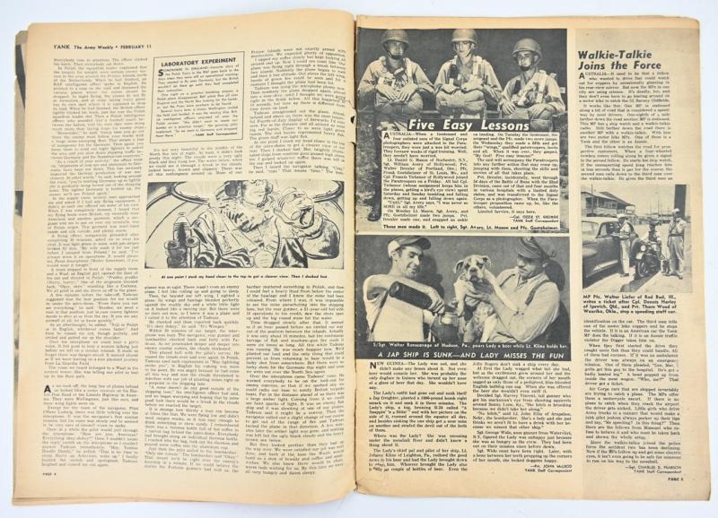 US WW2 Yank Down Under Magazine February 11th 1944