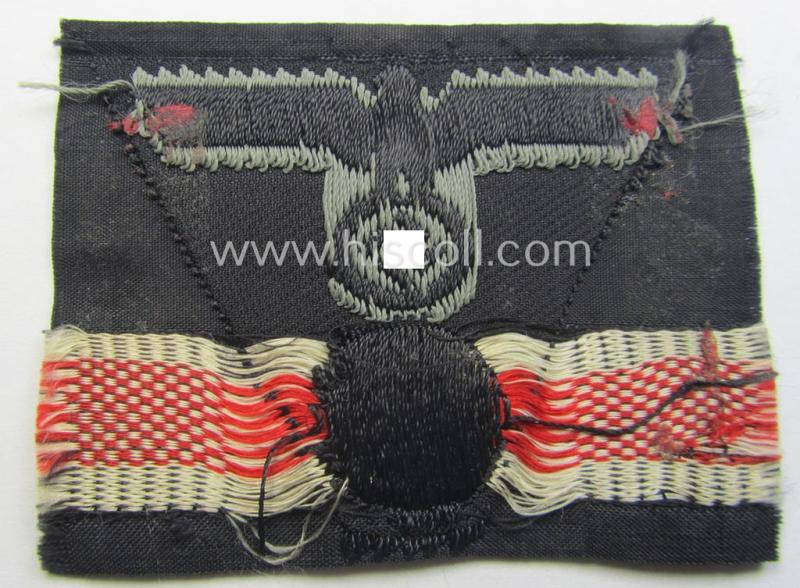 WH (Heeres) Panzer 'M43-pattern'-cap-eagle/cocarde (ie. cap-trapezoid or: 'Mützentrapez')