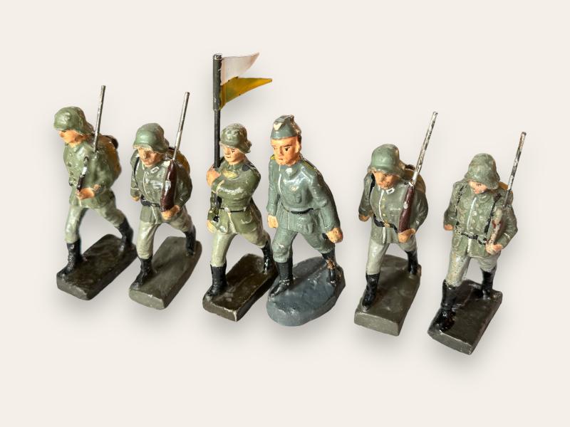 6x German WWII Toy Soldiers