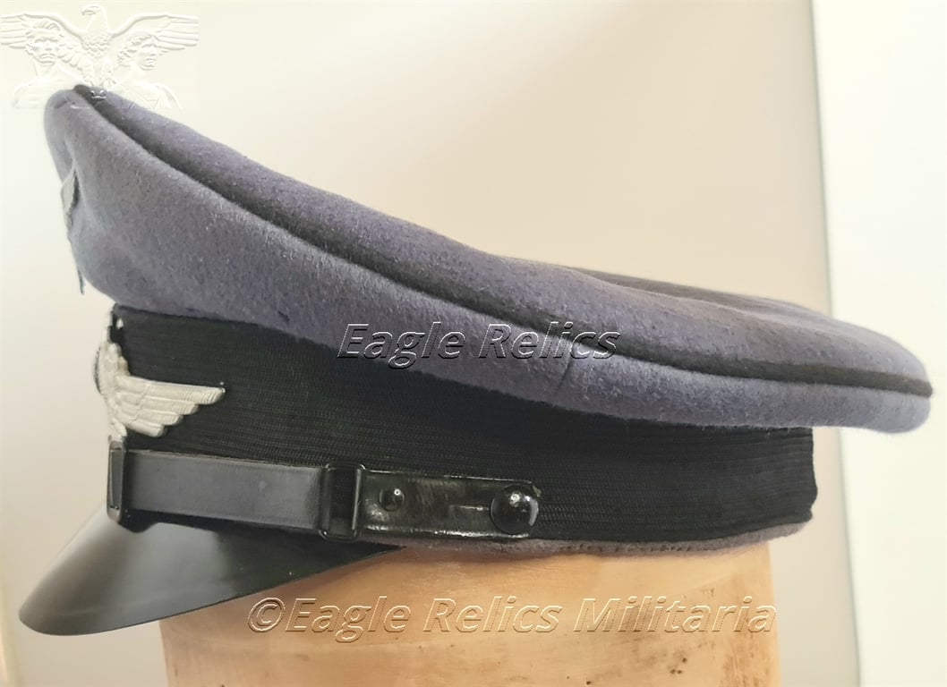 Rare Luftwaffe construction NCO visor cap Baupionier -Schellenberg