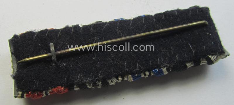 4-pieced, WWI- (ie. WWII-) period ribbon-bar (ie. 'Feld- o. Bandspange') showing various WWI-period awards and an: Austrian 'Anschluss'-medal