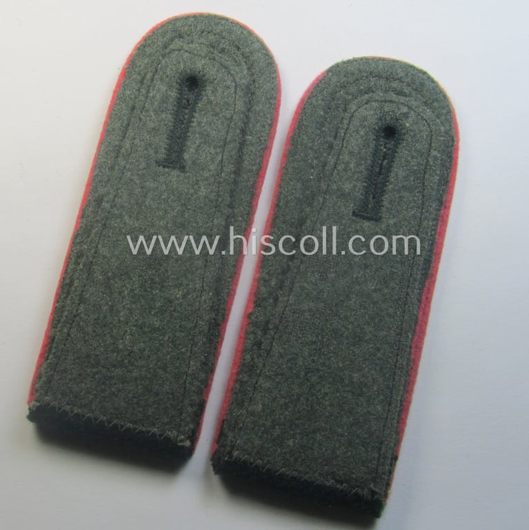Pair of WH (Heeres) neatly 'cyphered', so-called: 'M40'-pattern NCO-type shoulderstraps: 'Unteroffizier des Panzer-Schützen-Rgts. 12'