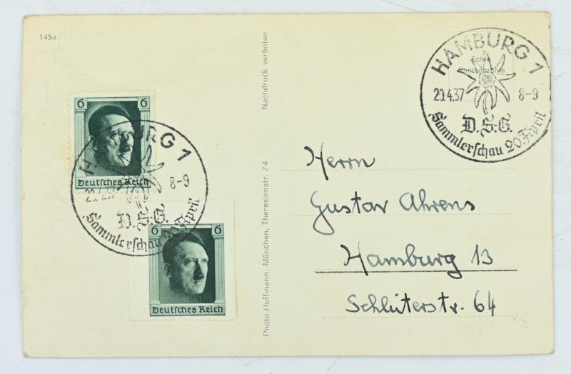 German Third Reich Postcard 'Adolf Hitler'