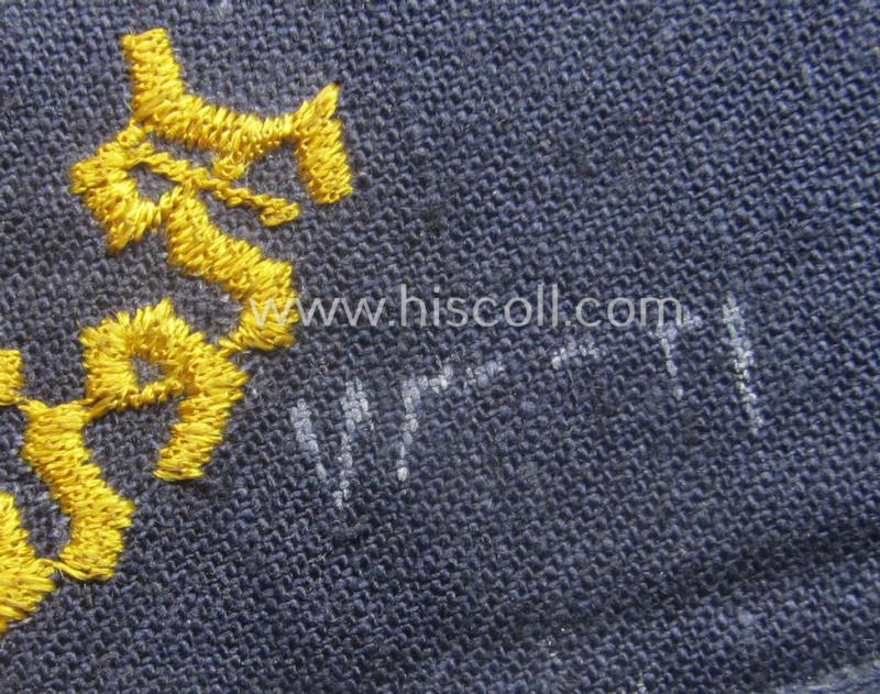 Unusual - truly used and actually scarcely seen! - example of a TR-period armband (ie. 'Armbinde') as was specifically intended for usage by the various officials serving within: 'Deutsche Reichspost'-organisation