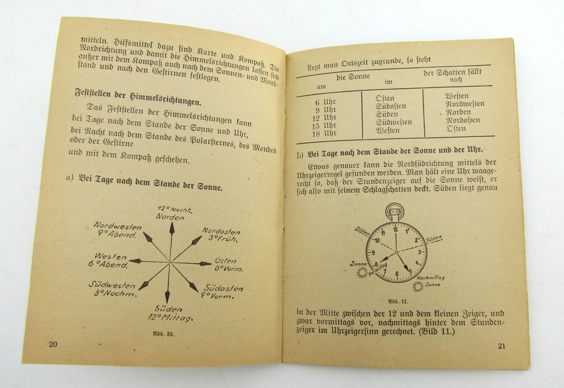 Booklet : "Karten- und Geländekunde (Maps and Topography)"