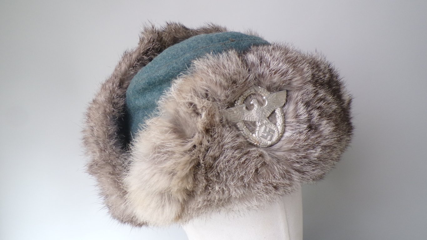 Polizei winter pelzmütze / fur cap