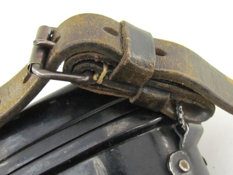 German Black Bakelite Binocular Case with Original Strap