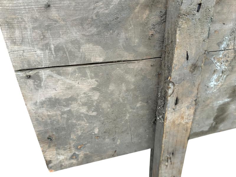 Wooden Sign 'Achtung Blindgänger Lebensgefahr'