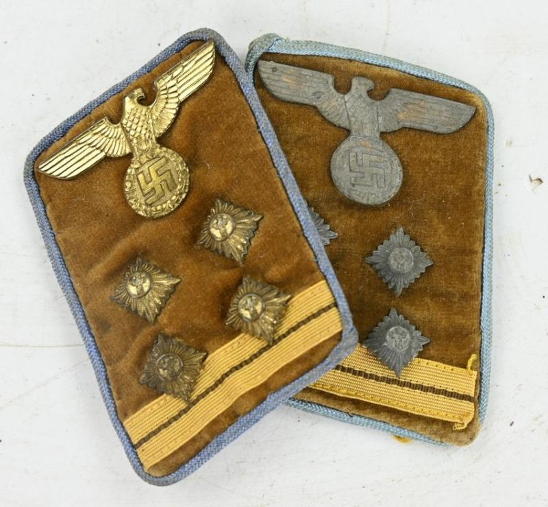 German NSDAP Collar Tab Set 'Hauptgemeinschaftsleiter'