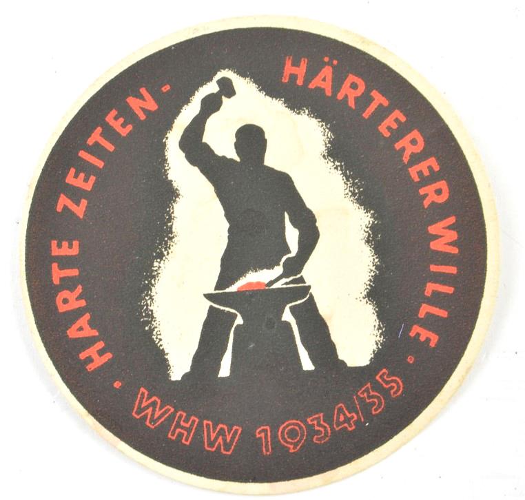German WHW Door Stickers
