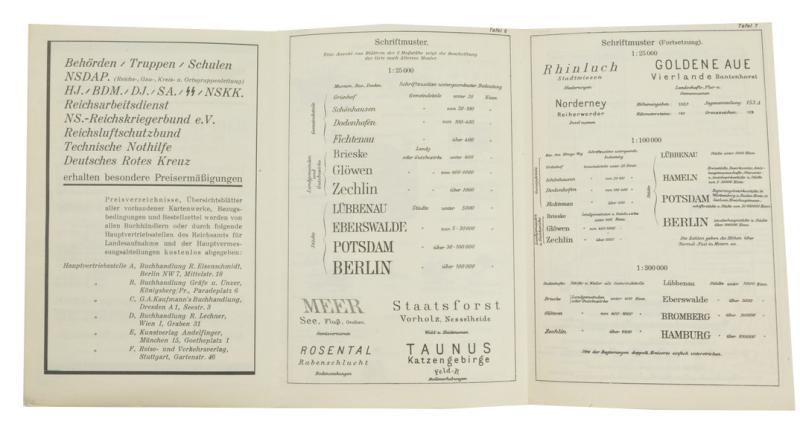 German WH Map Sign Booklet