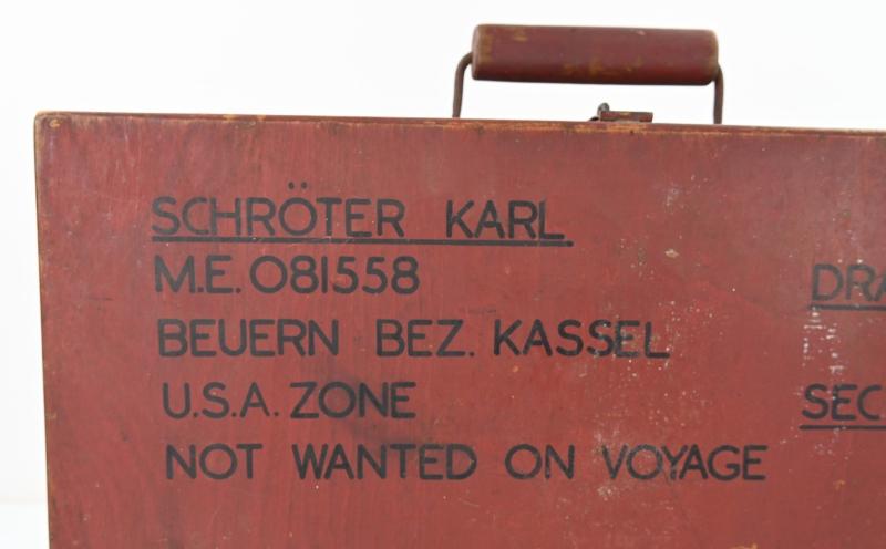 German WW2 POW Suitcase 'Karl Schröter'