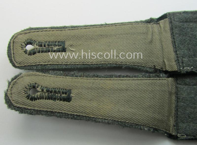 Pair of WH (Heeres), neatly 'cyphered' (and pointed-styled!) NCO-type shoulderstraps: 'Uffz. des Kavallerie- o. Reiter-Rgts. 12'