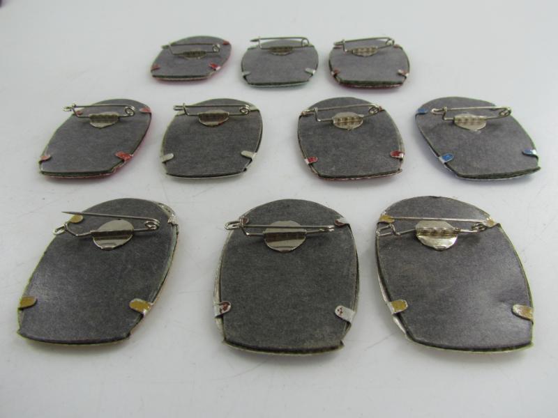 Winterhilfswerk ( WHW ) Embroidered Tinnies  ( 10x)